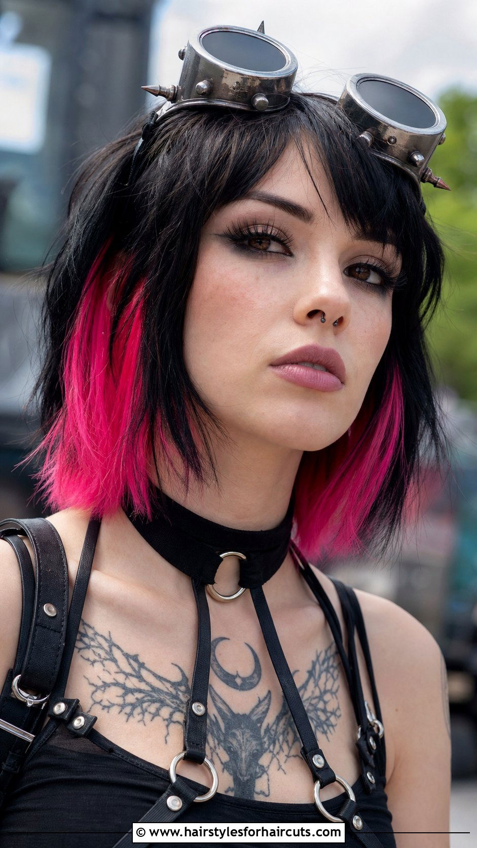 Cyber Goth Shoulder Length Hair - 25 shoulder length goth hairstyles for medium hair - 25 shoulder length goth hairstyles for medium hair