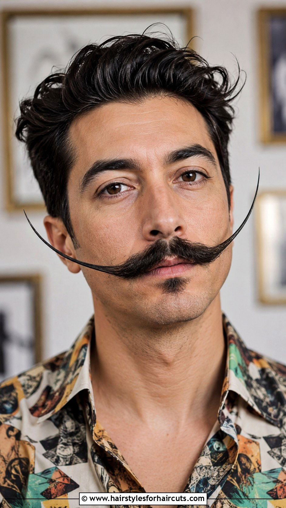 Dali Mustache - 25 facial hairstyles chart - 25 facial hairstyles chart
