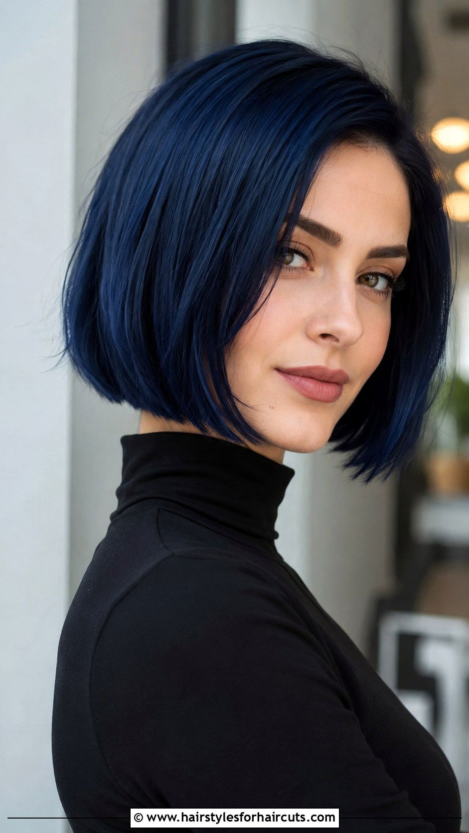 Dark Blue Bob Haircut - 25 dark blue hairstyles - 25 dark blue hairstyles