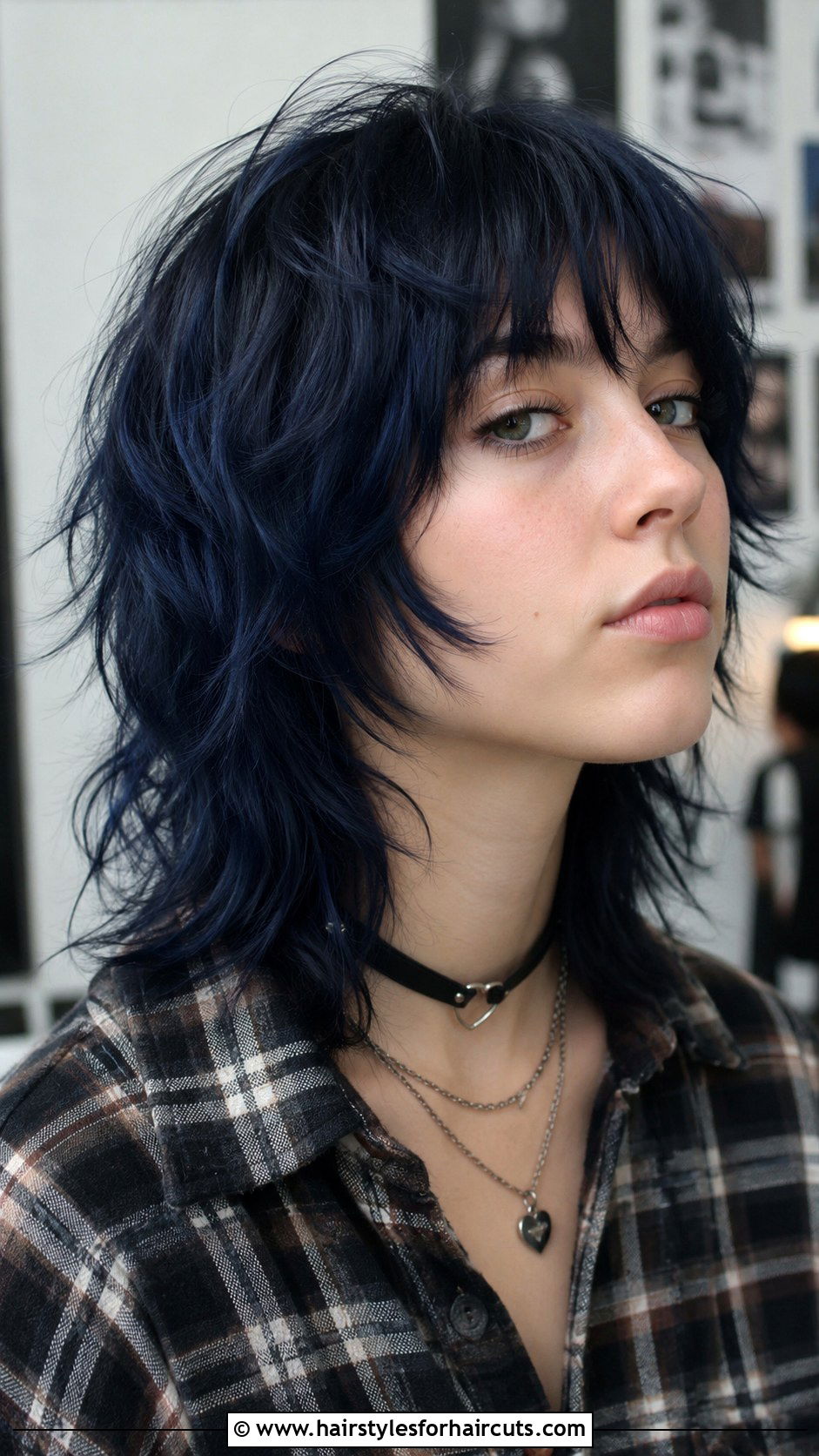 Dark Blue Wolf Cut - 25 dark blue hairstyles - 25 dark blue hairstyles