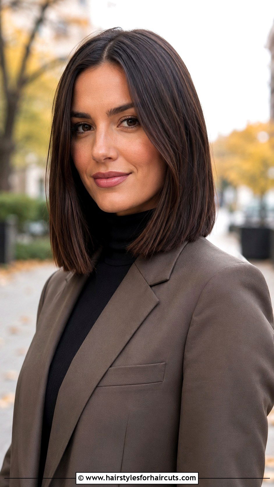 Dark Brown Blunt Cut - 25 dark brown hairstyles - 25 dark brown hairstyles