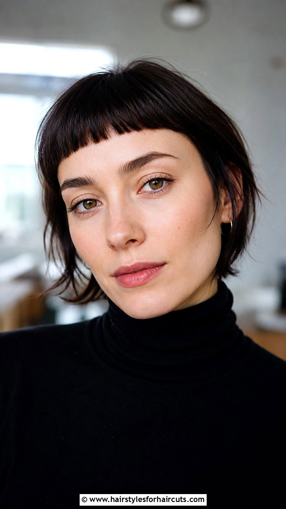 Dark Brown Micro Bangs - 25 dark brown hairstyles - 25 dark brown hairstyles