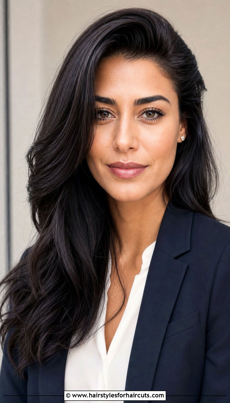 Dark Long Hair With Side Part - 25 dark long hairstyles - 25 dark long hairstyles