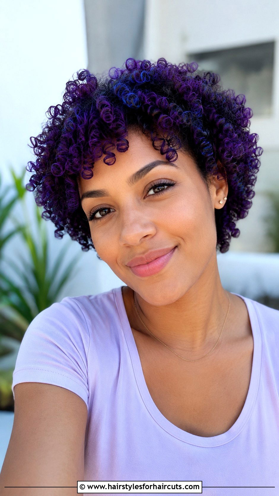 Dark Purple Short Curly Hair - 25 dark purple hairstyles - 25 dark purple hairstyles