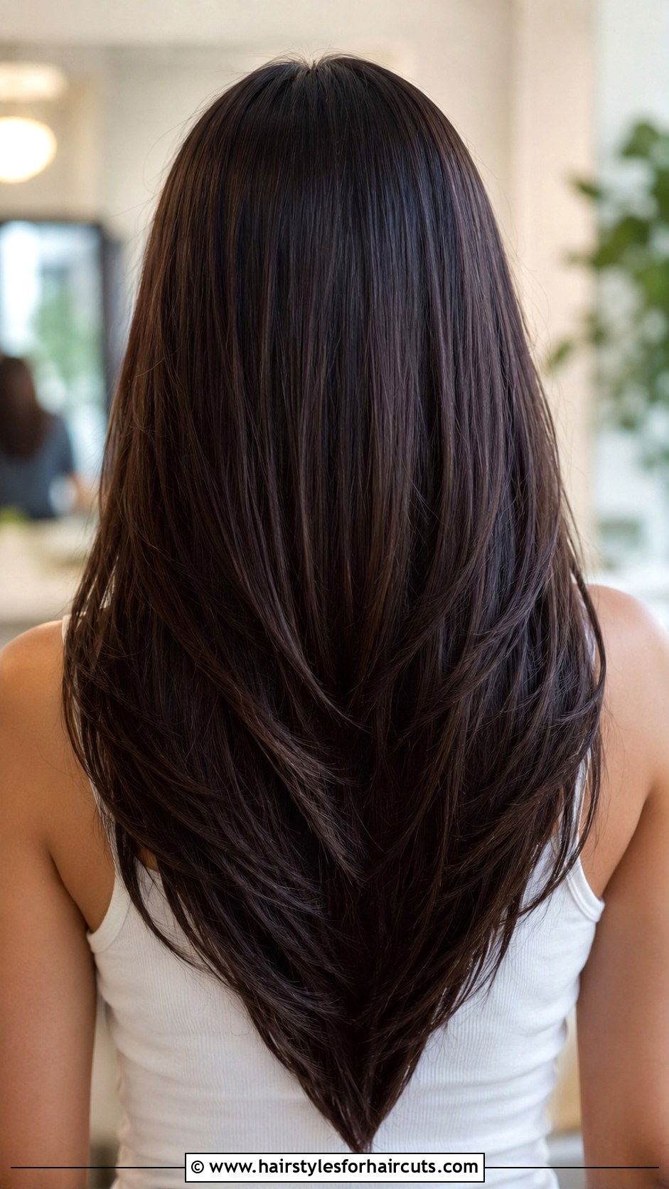Dark V Cut Hair - 25 dark hairstyles - 25 dark hairstyles