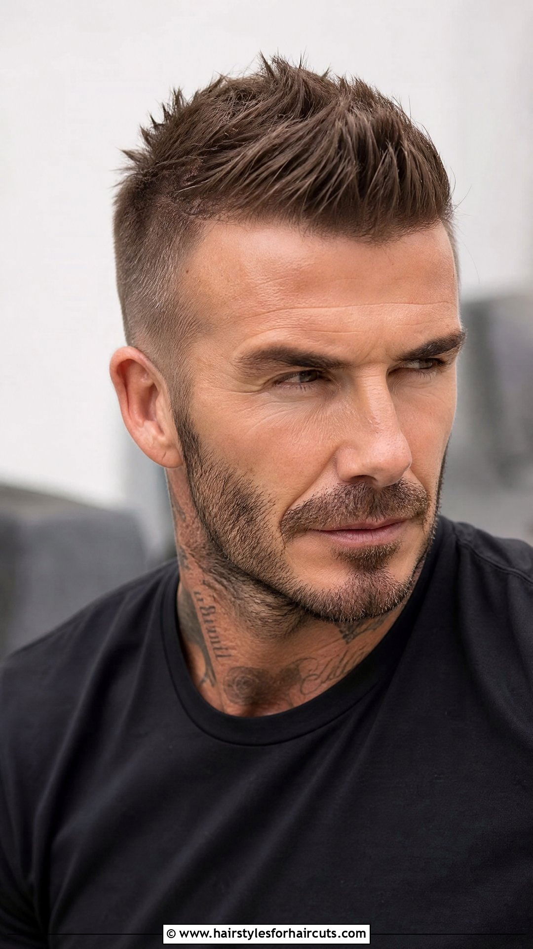 David Beckham Textured Faux Hawk - 25 soccer hairstyles - 25 soccer hairstyles