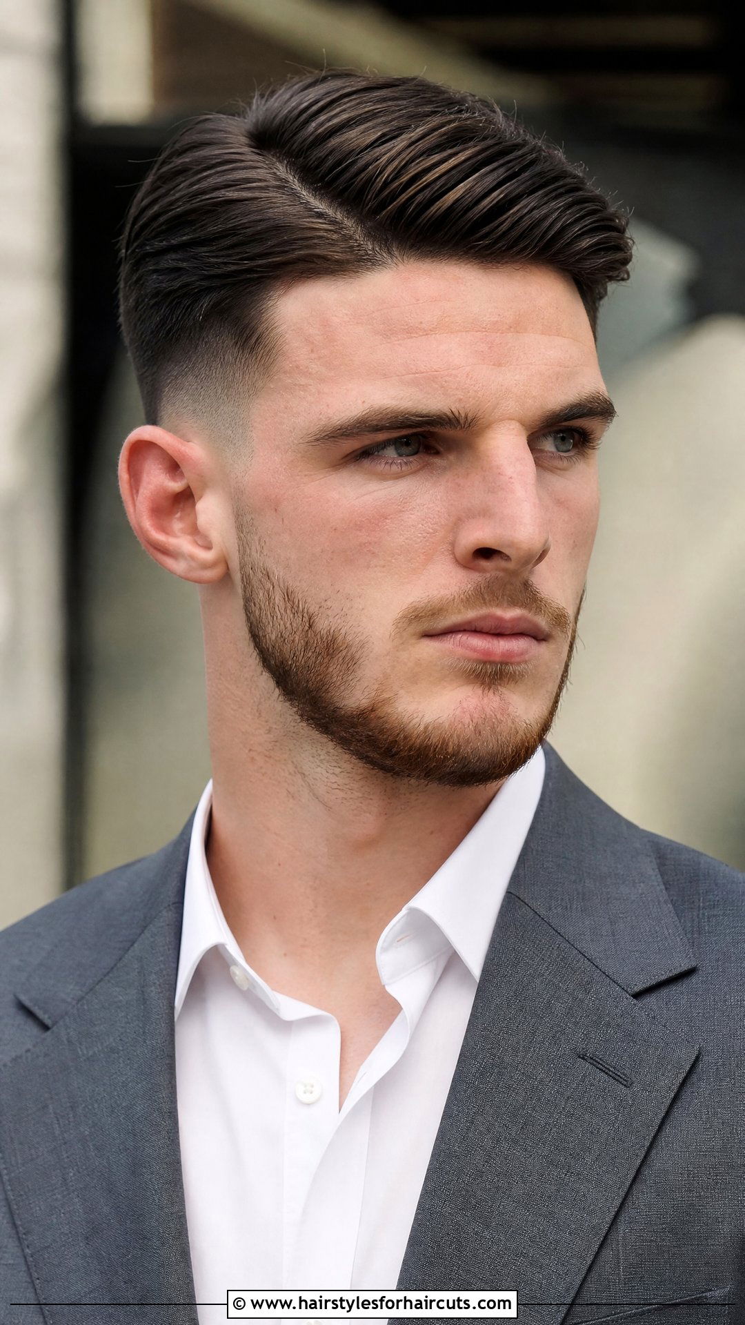 Declan Rice Side Part Taper - 25 soccer hairstyles - 25 soccer hairstyles