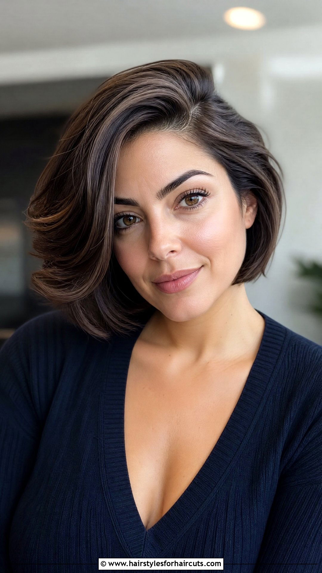 Deep Side Part Bob - 25 professional haircuts - 25 professional haircuts