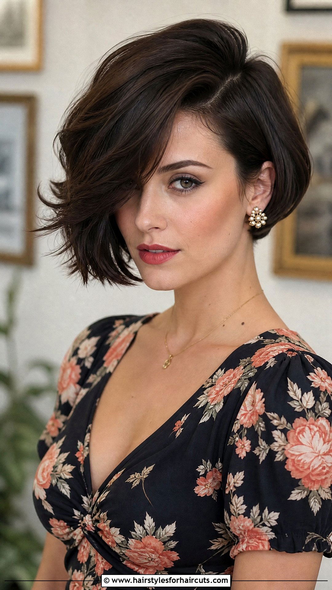 Deep Side Part Bob - 25 simple bridesmaid hairstyles for short hair - 25 simple bridesmaid hairstyles for short hair