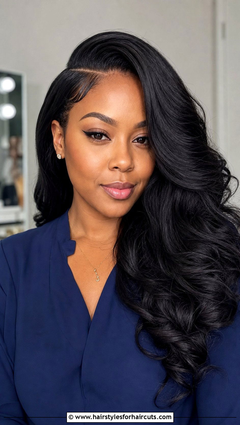 Deep Side Part Closure - 25 closure hairstyles - 25 closure hairstyles