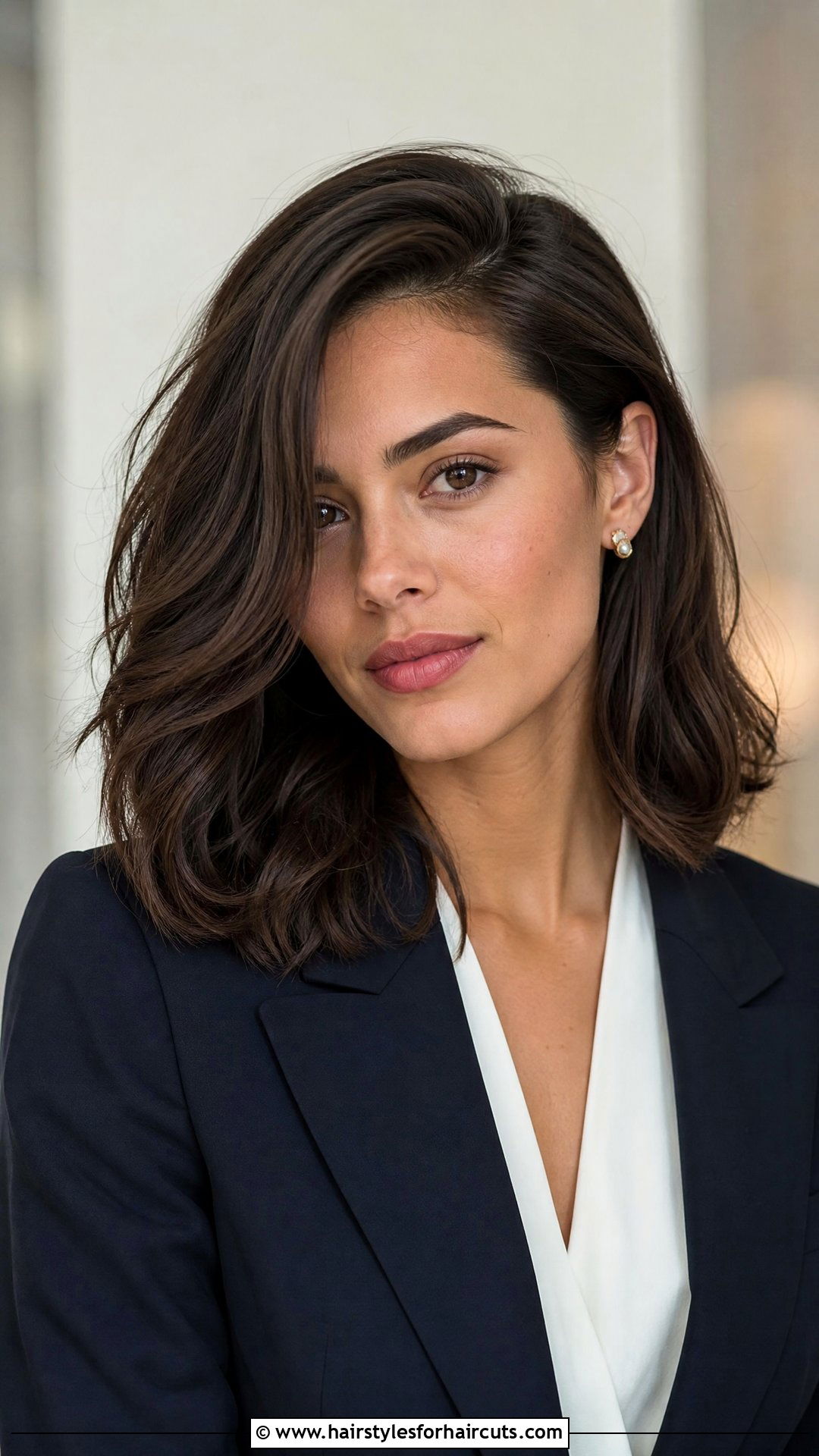 Deep Side Part Lob - 25 hairstyles for heavy hair - 25 hairstyles for heavy hair