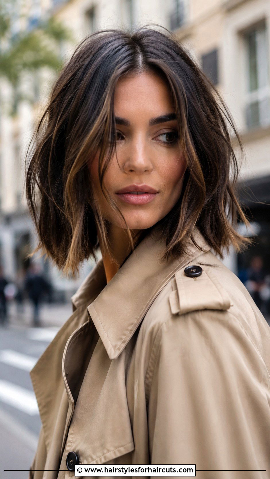 Deep Side Part Long Hair - 25 hairstyles for big face - 25 hairstyles for big face