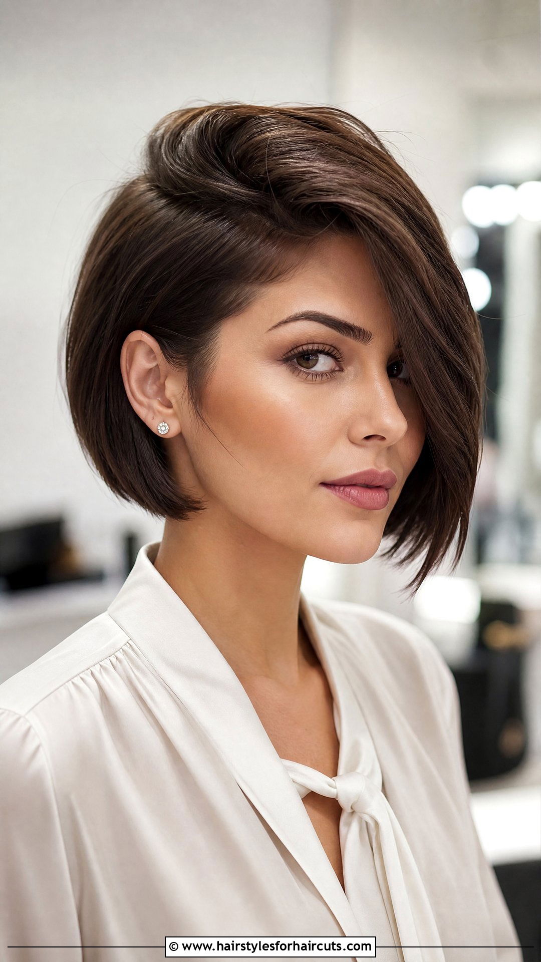 Deep Side Part Short Bob - 25 short hair 60s hairstyles - 25 short hair 60s hairstyles