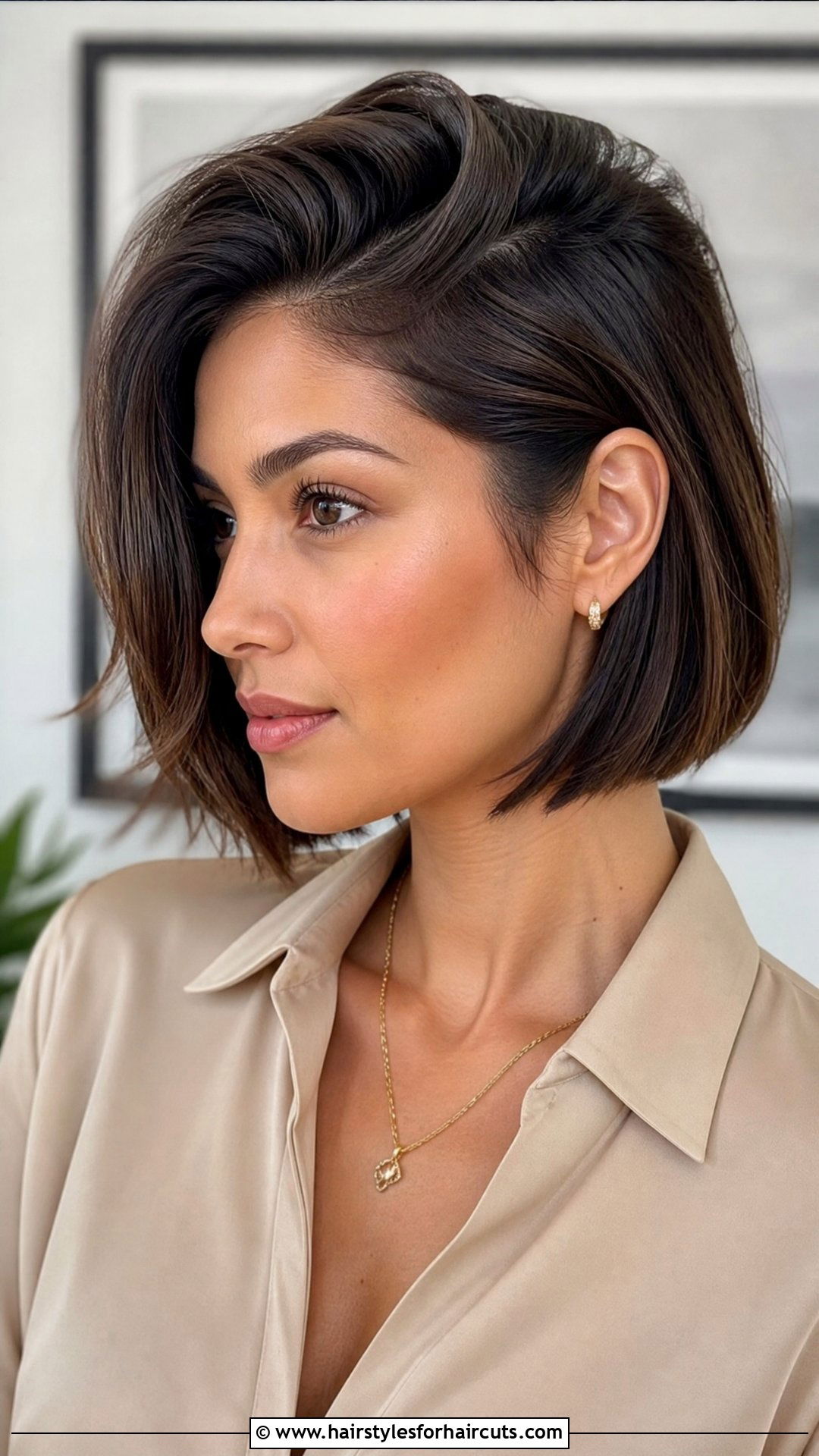 Deep Side Part Short Bob - 25 wedding hairstyles for short bob - 25 wedding hairstyles for short bob