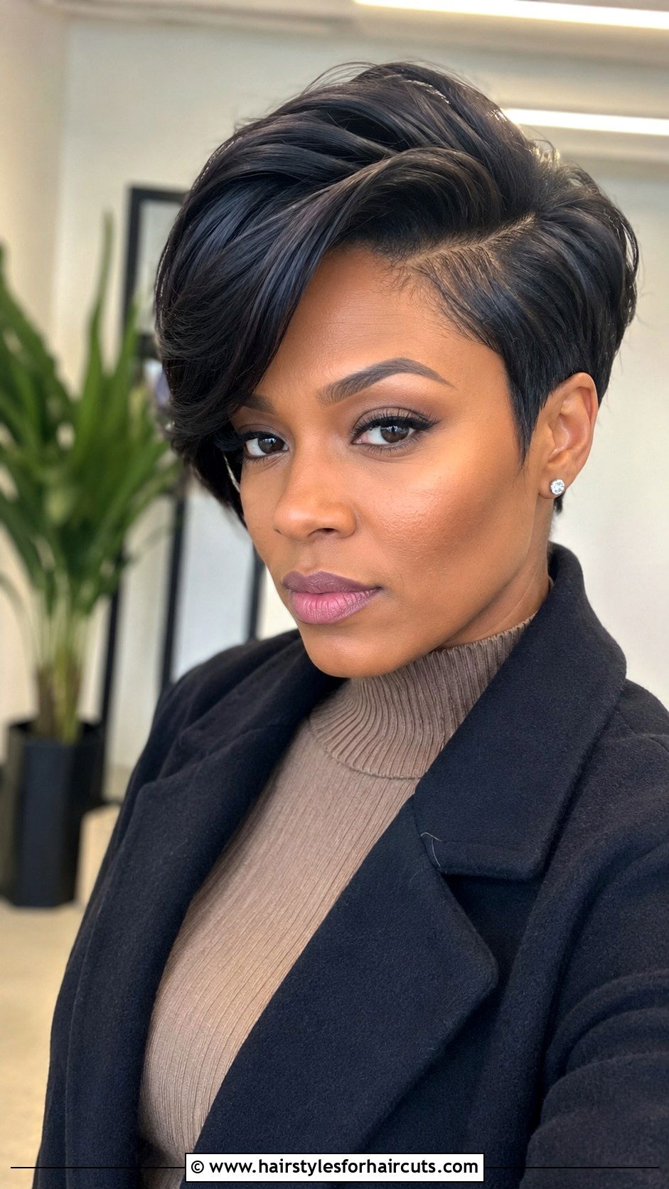 Deep Side Part Short Weave - 25 weave hairstyles for short hair - 25 weave hairstyles for short hair
