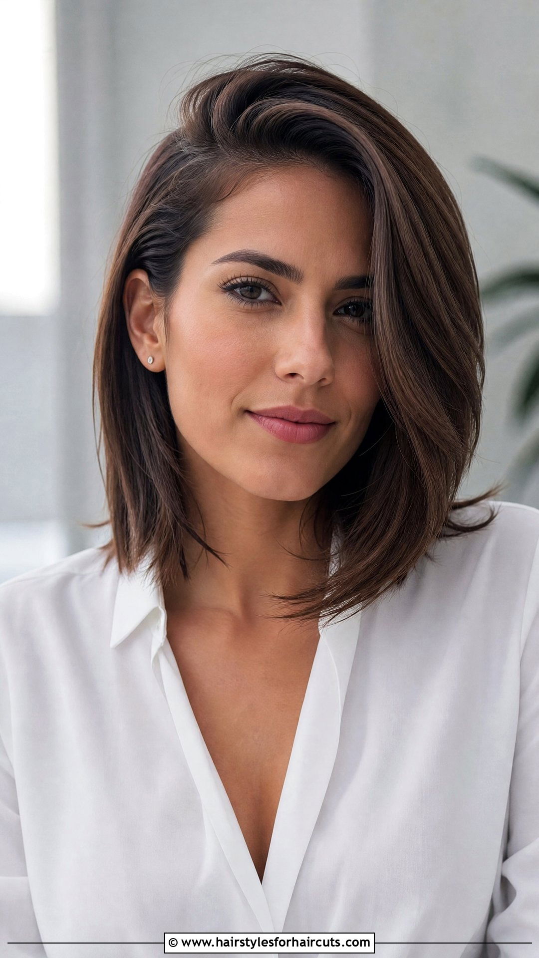 Deep Side Part Sleek Medium Hair - 25 formal hairstyles for medium hair down - 25 formal hairstyles for medium hair down