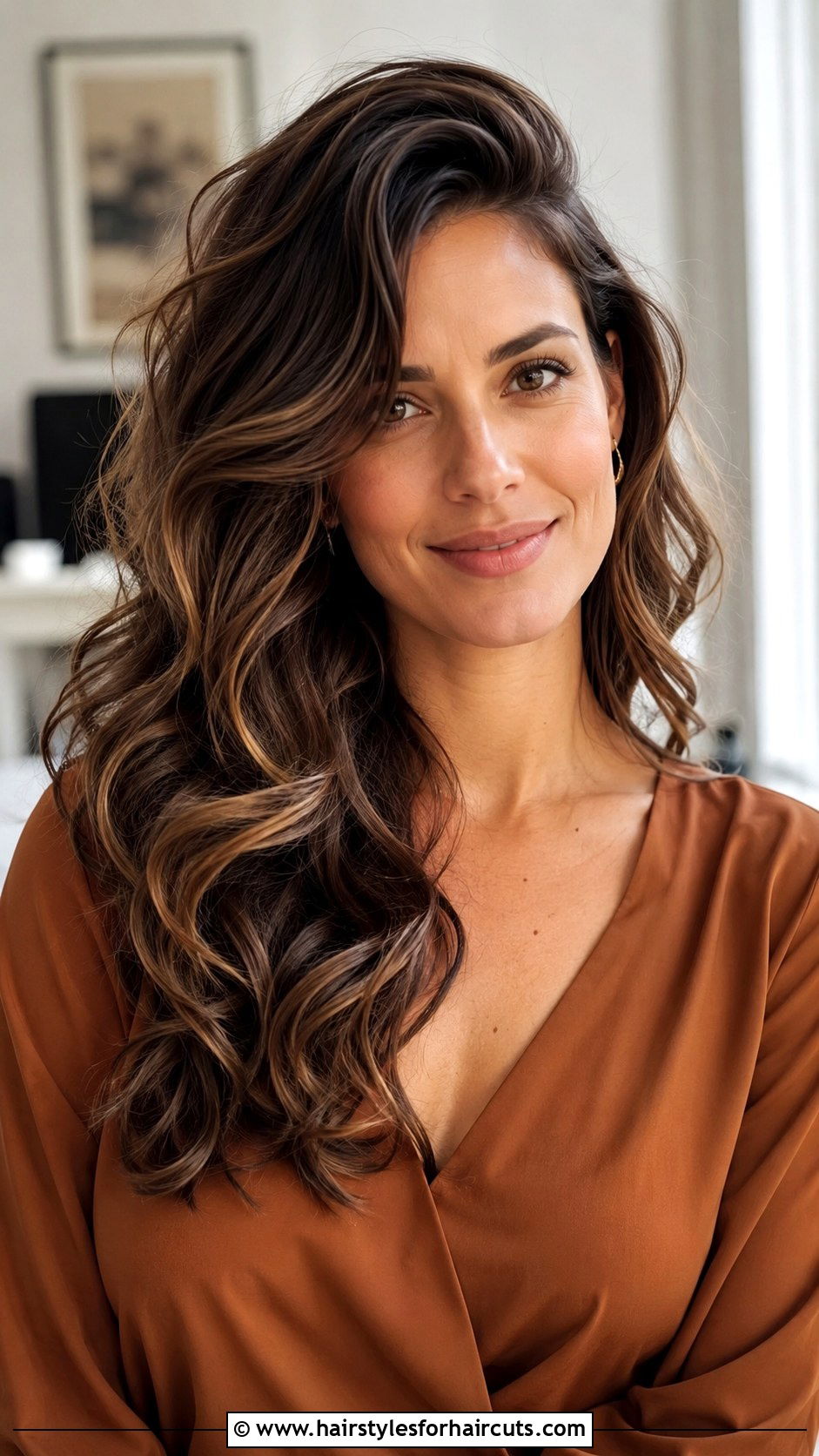 Deep Side Part Waves - 25 easy medium length hairstyles for thick hair - 25 easy medium length hairstyles for thick hair