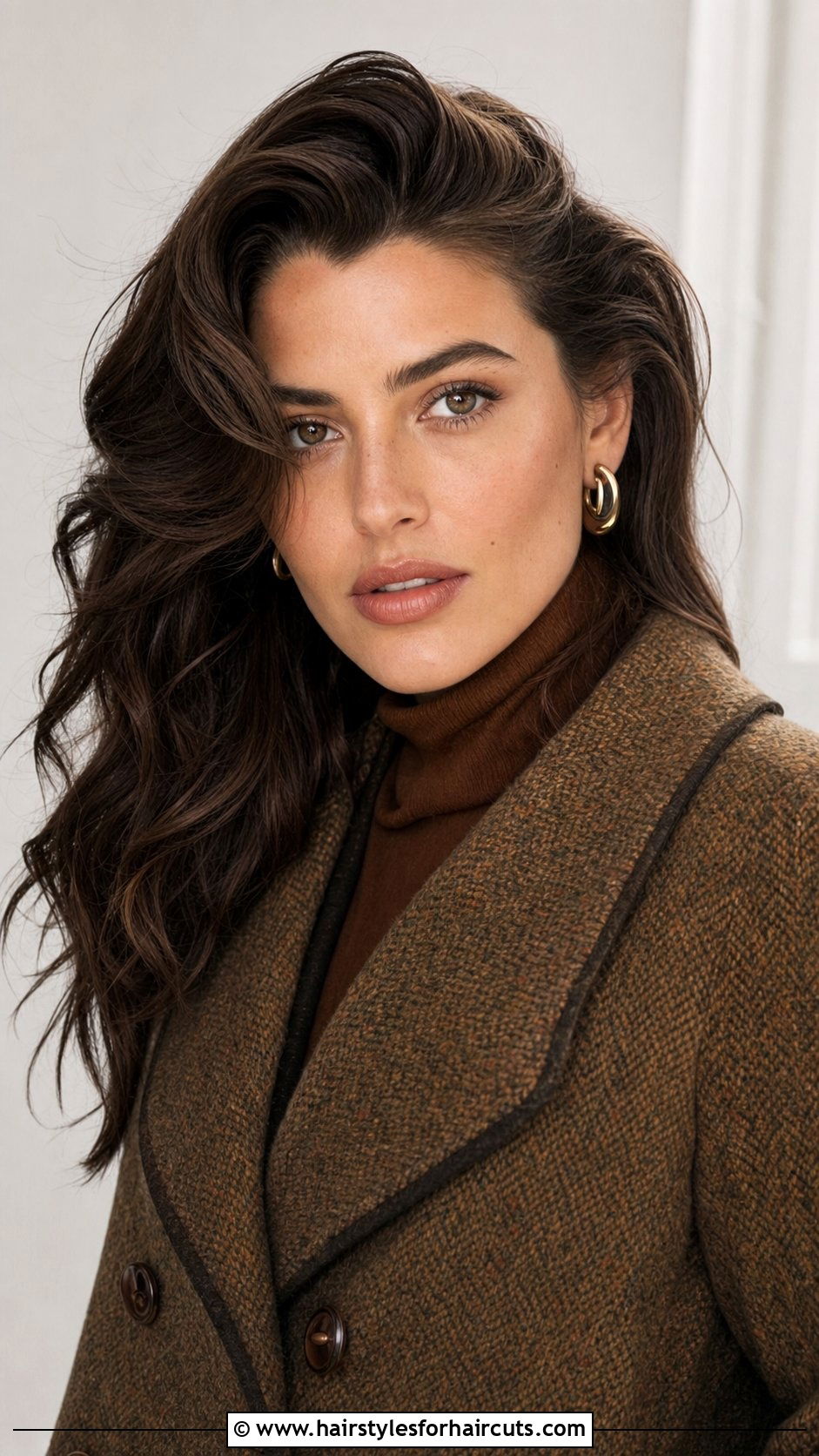 Deep Side Part Waves - 25 fall hairstyles for long hair - 25 fall hairstyles for long hair