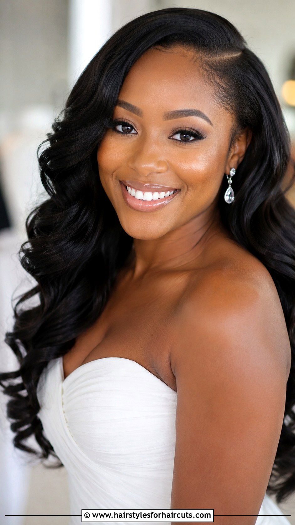 Deep Side Part Waves - 25 gala hairstyles for black hair - 25 gala hairstyles for black hair