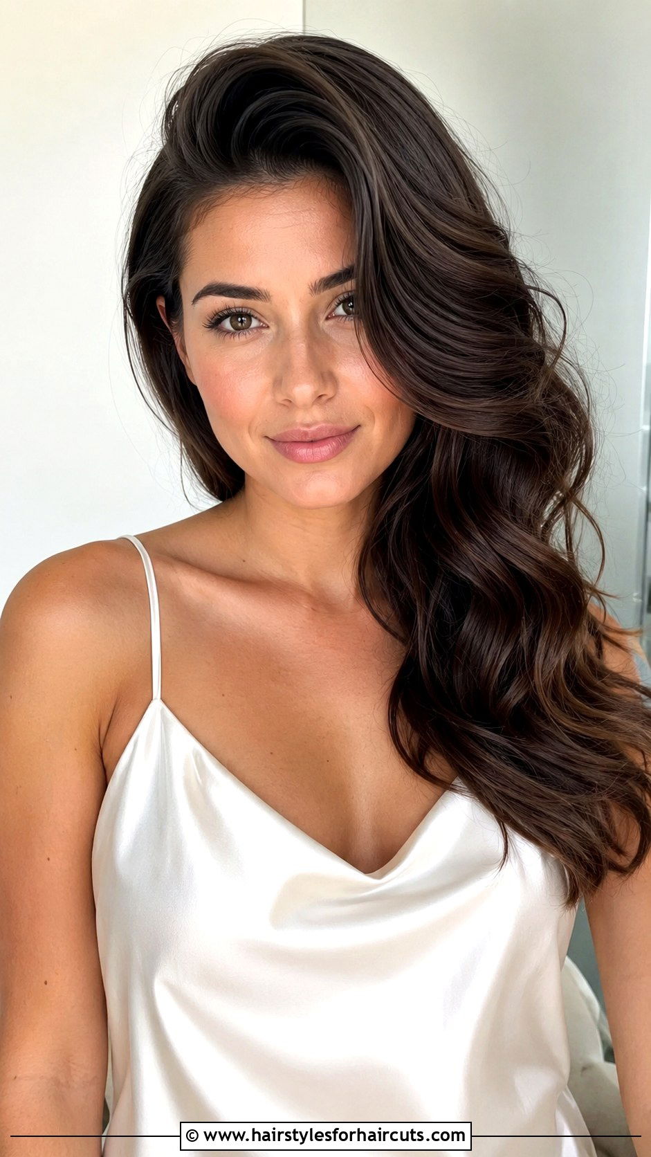Deep Side Part Wavy Hair - 25 2b curly hairstyles - 25 2b curly hairstyles