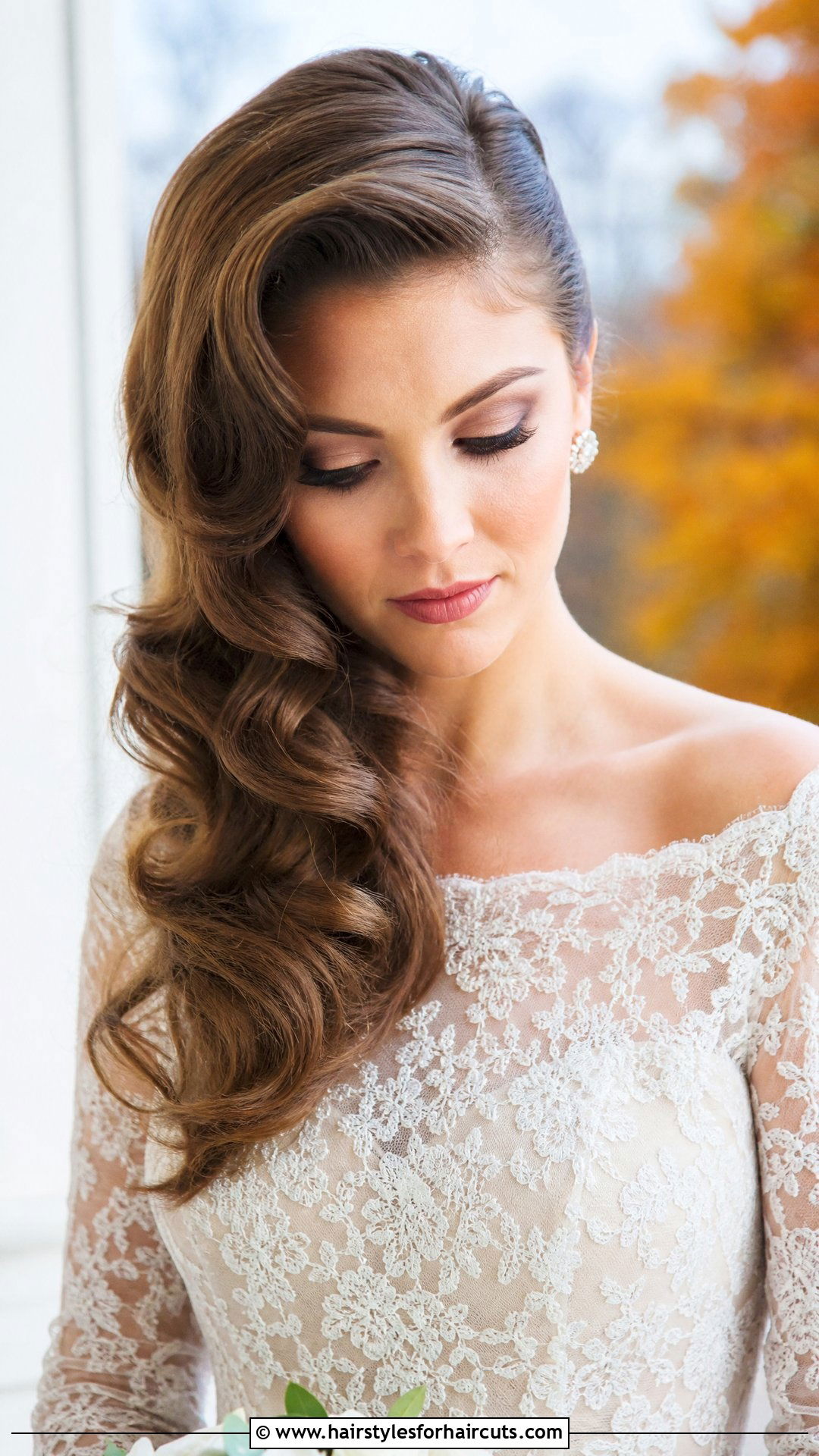 Deep Side Part Wedding Hairstyle Down - 25 wedding hairstyles down - 25 wedding hairstyles down