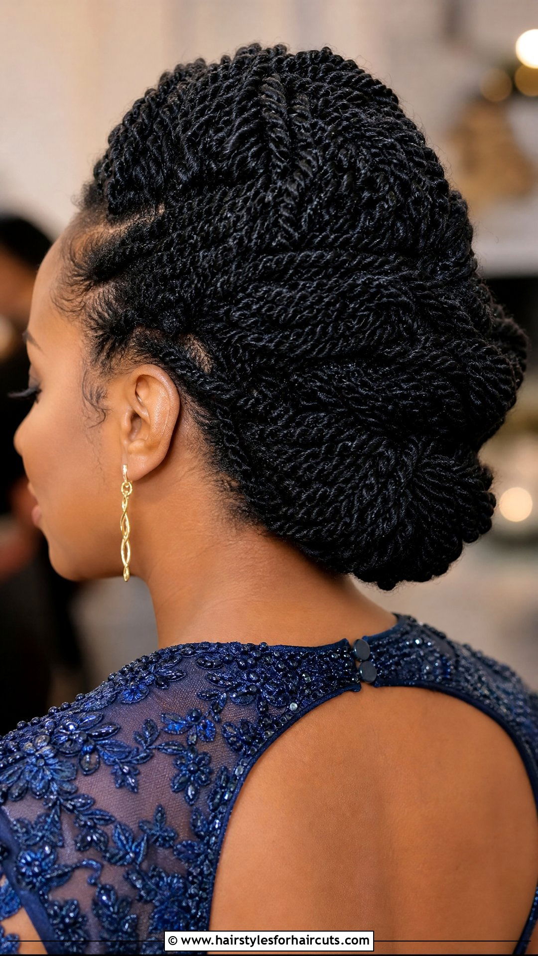 Deep Twist Crochet Updo - 25 deep twist crochet hairstyles - 25 deep twist crochet hairstyles