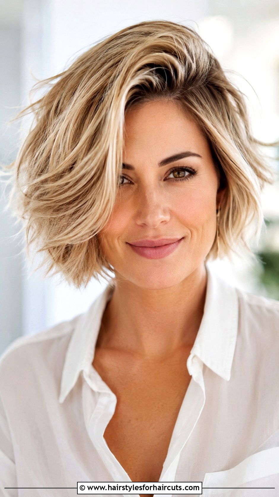 Deep side part short beach hair - 25 cute beach hairstyles for short hair - 25 cute beach hairstyles for short hair
