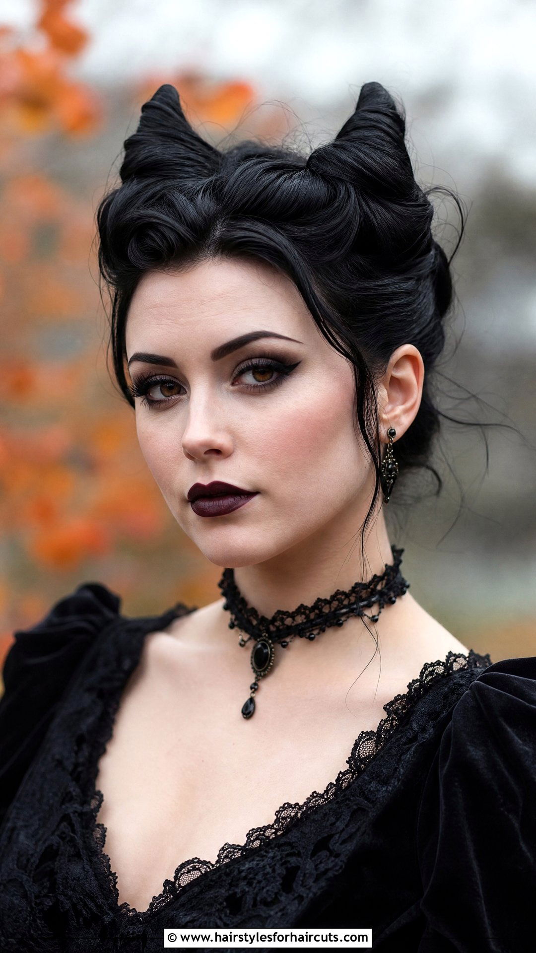 Devil Horns Short Hair Updo - 25 cute halloween hairstyles for short hair - 25 cute halloween hairstyles for short hair