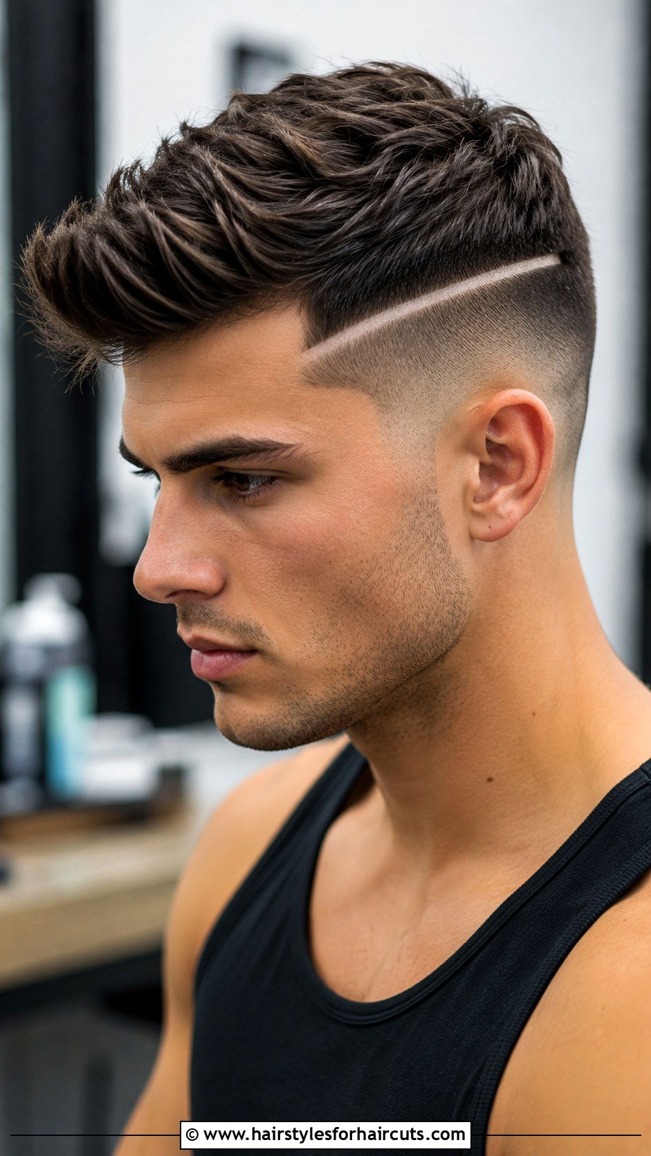Disconnected Cut Hard Part - 25 short hair hard part haircuts - 25 short hair hard part haircuts