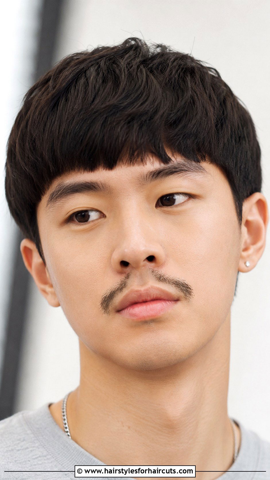 Disconnected Mustache Stubble - 25 stubble facial hairstyles - 25 stubble facial hairstyles