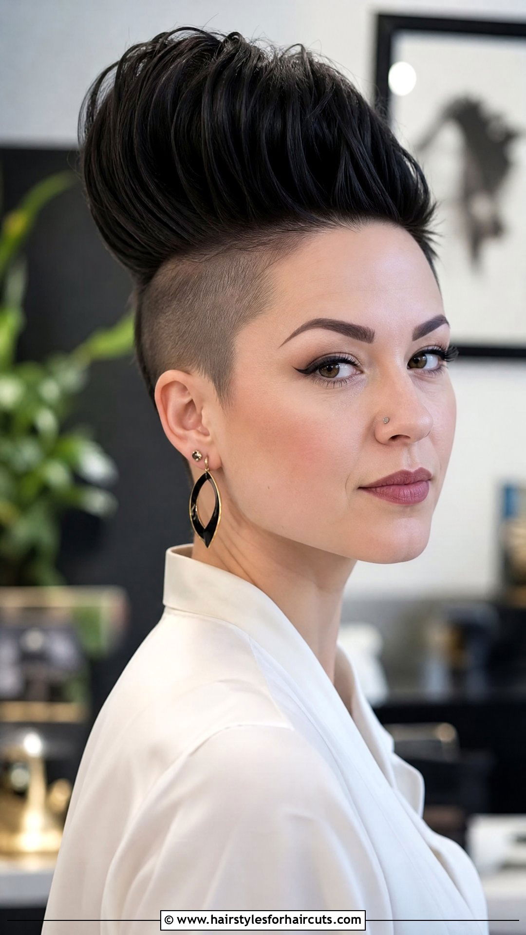 Disconnected Pompadour Women - 25 disconnected haircuts - 25 disconnected haircuts