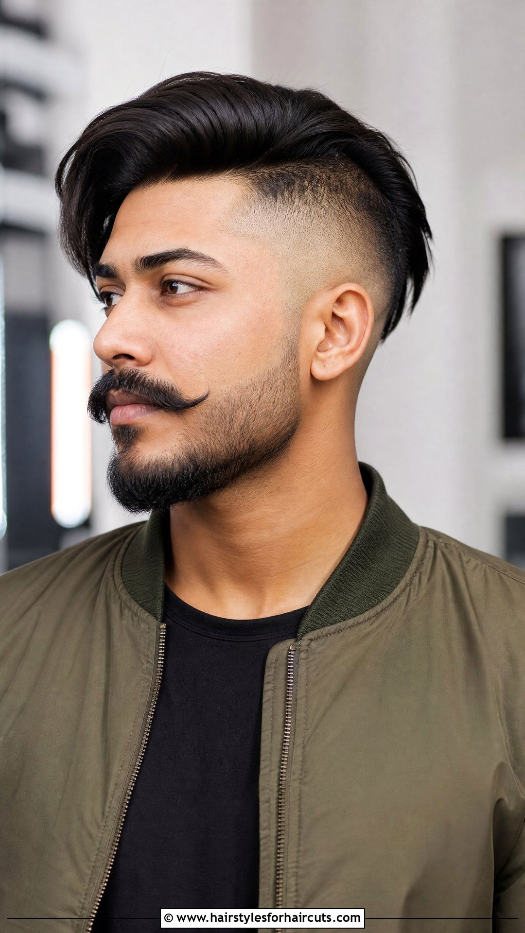 Disconnected Undercut With Mustache - 25 mustache haircuts - 25 mustache haircuts