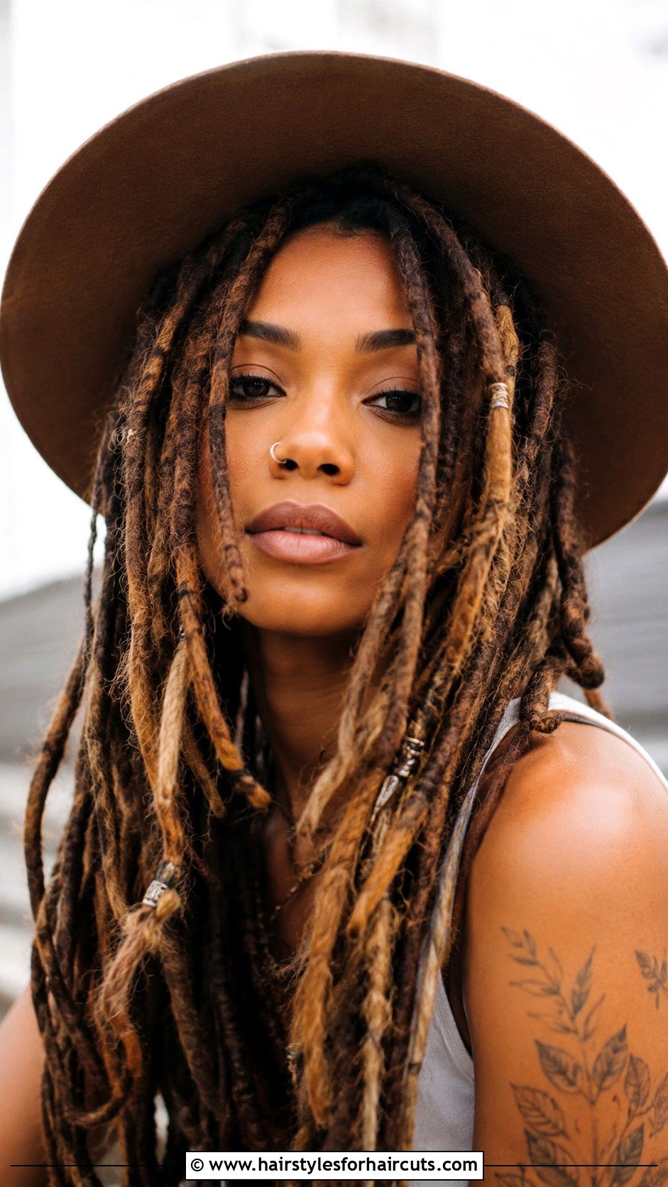 Distressed Locs - 25 winter hairstyles for black hair - 25 winter hairstyles for black hair