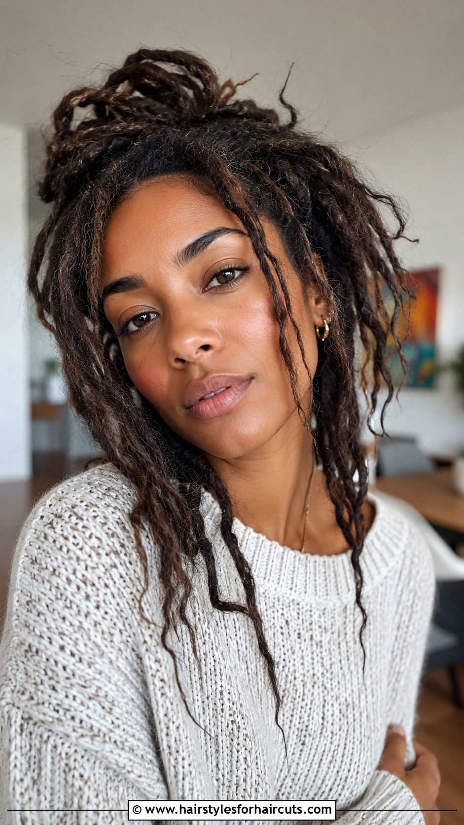 Distressed Locs - 25 dread locks hairstyles for ladies - 25 dread locks hairstyles for ladies