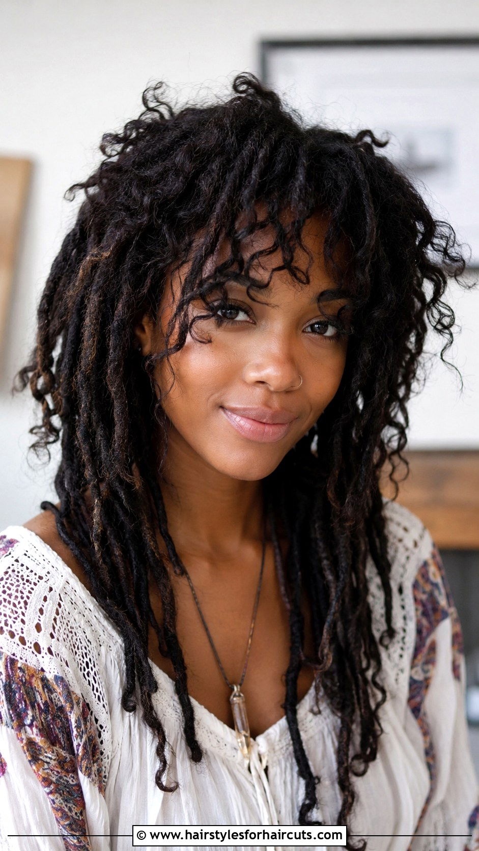 Distressed Locs With Curly Bangs - 25 curly crochet hairstyles with bangs - 25 curly crochet hairstyles with bangs