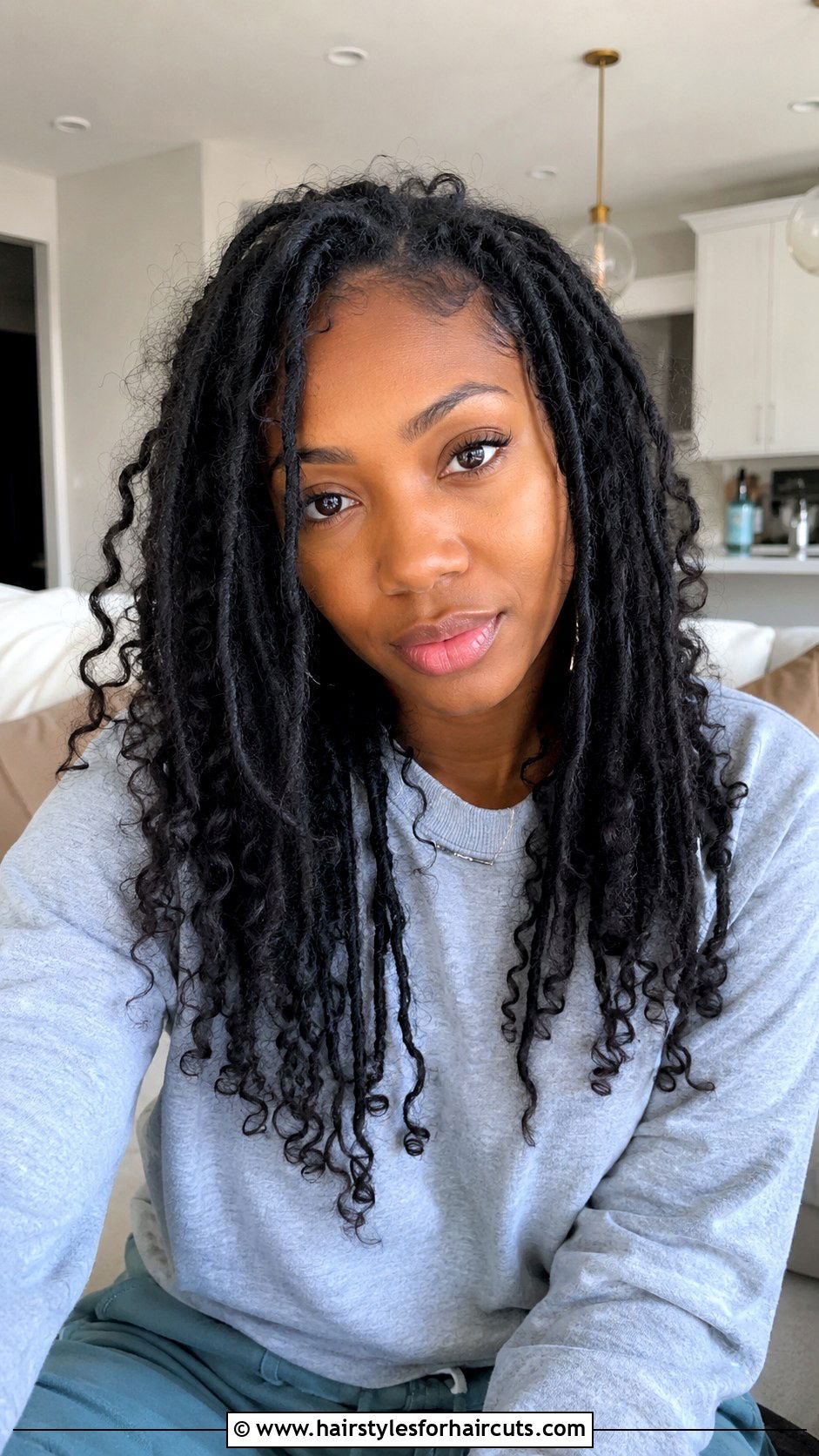 Distressed Locs With Curly Ends - 25 cornrow and twist hairstyles for natural hair - 25 cornrow and twist hairstyles for natural hair