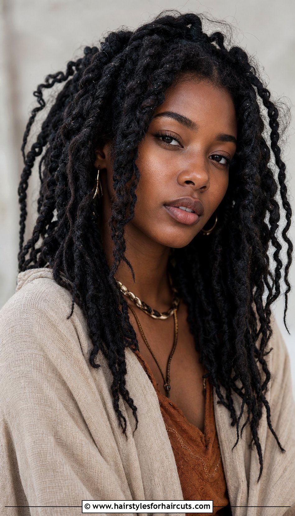 Distressed Twist Locs - 25 twist locks hairstyles - 25 twist locks hairstyles