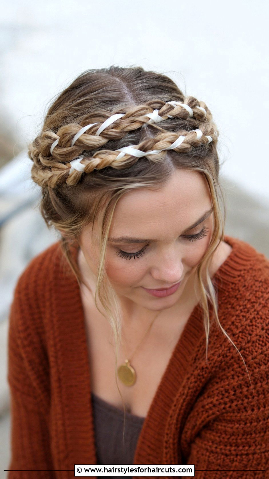 Double Braid Crown - 25 hair 50s poodle skirt hairstyles - 25 hair 50's poodle skirt hairstyles