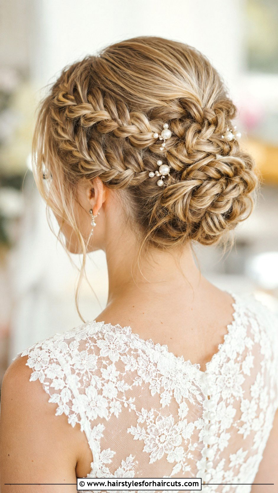 Double Braid Updo Wedding Hairstyle - 25 elegant hairstyles for wedding - 25 elegant hairstyles for wedding