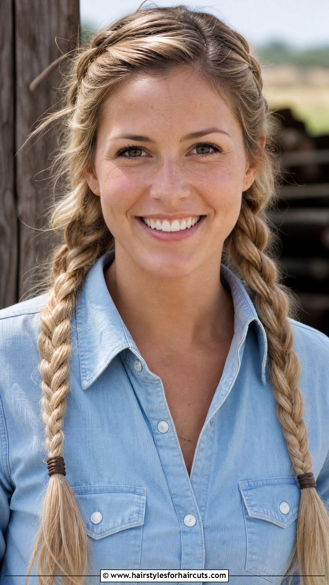 Double Braid Western Hairstyle - 25 western hairstyles - 25 western hairstyles
