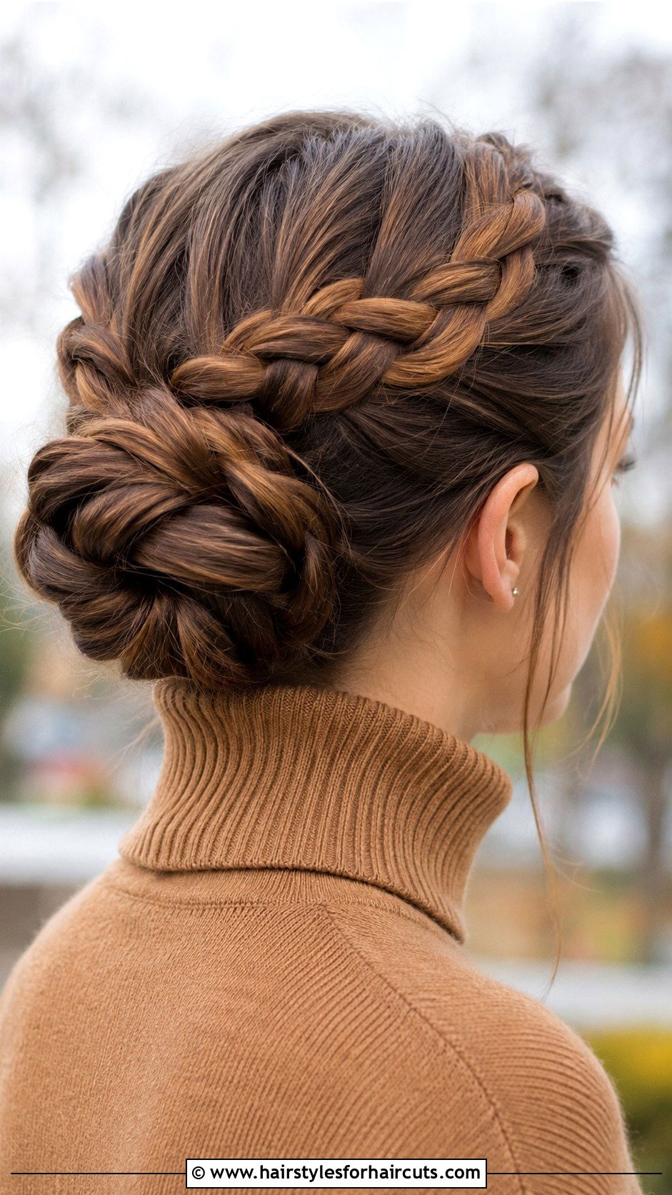 Double Braided Bun - 25 casual updo hairstyles for long hair - 25 casual updo hairstyles for long hair