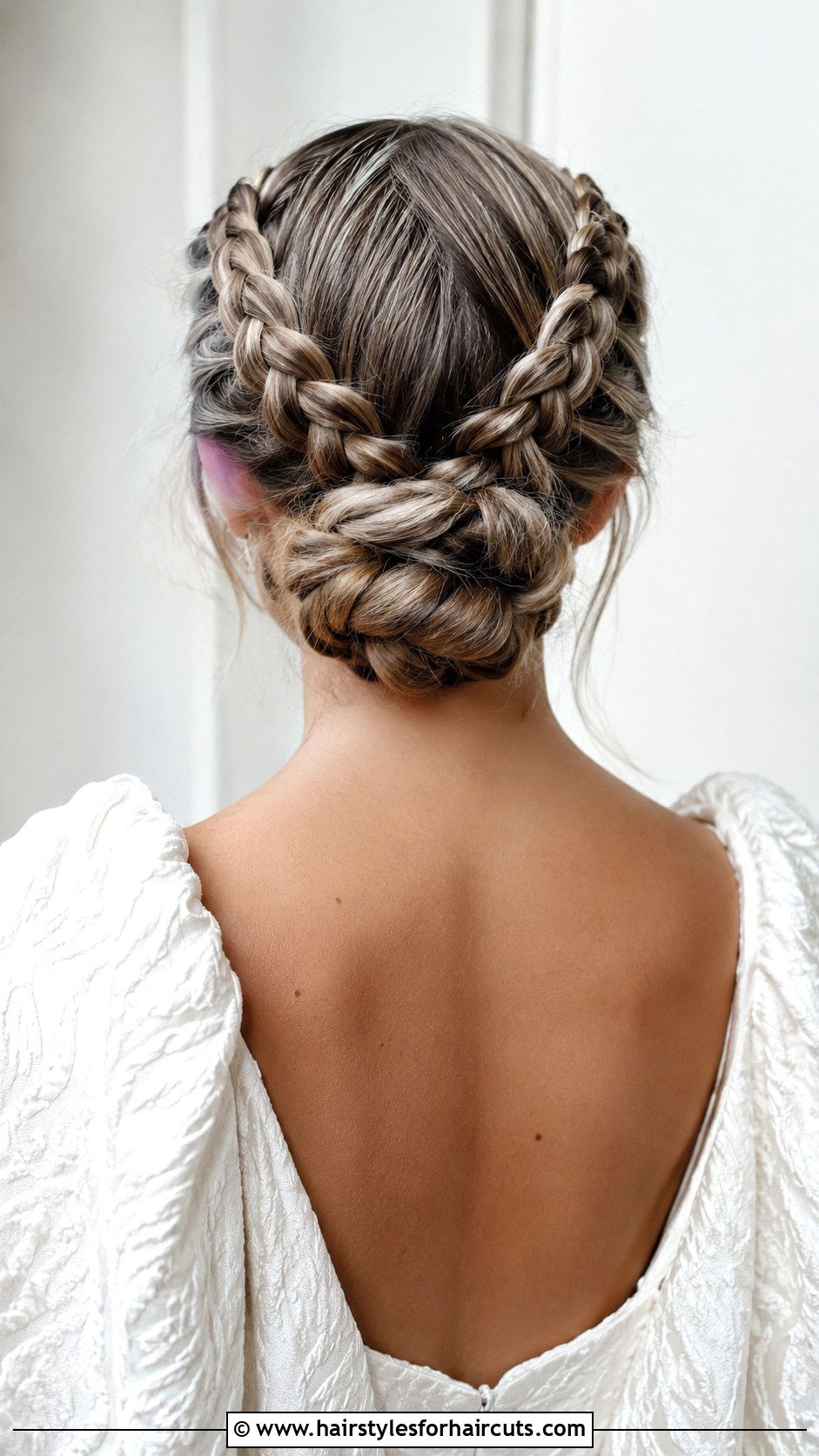 Double Braided Bun - 25 ball hairstyles - 25 ball hairstyles