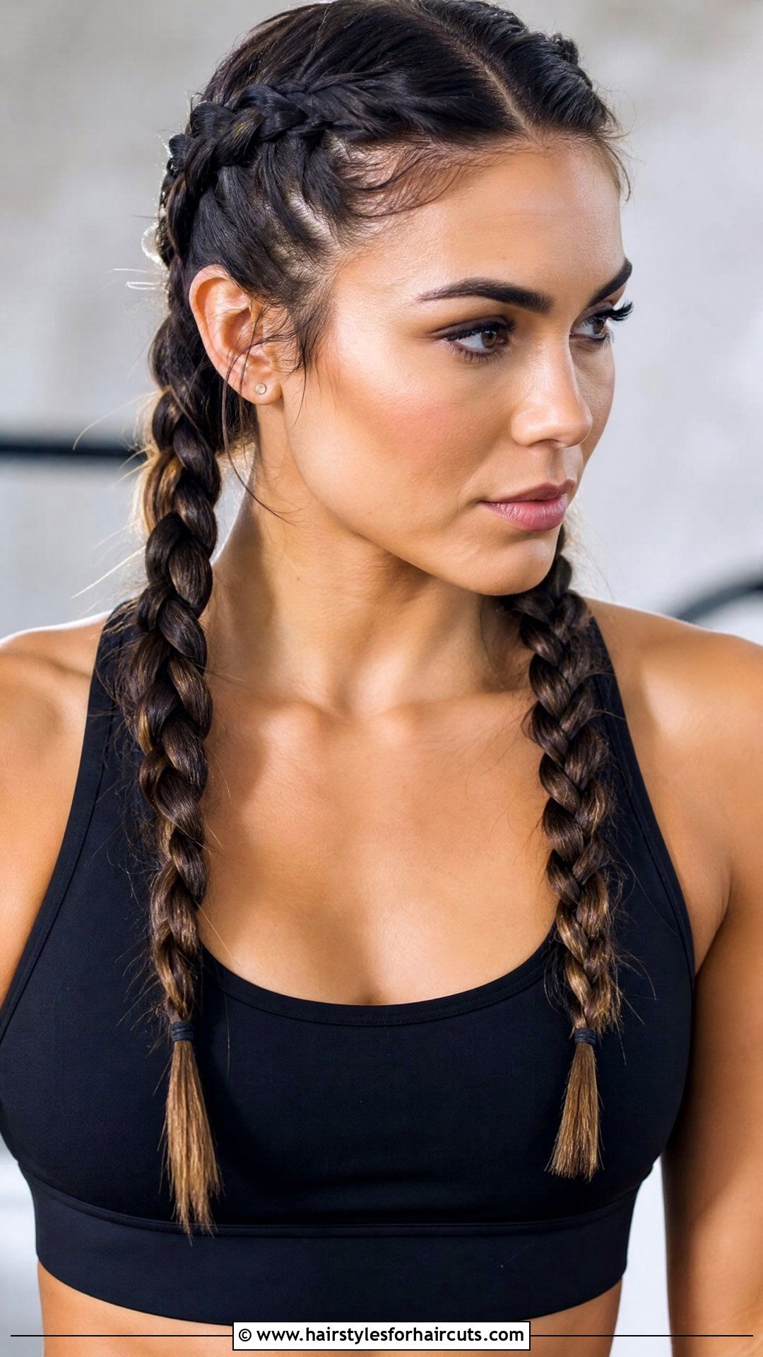 Double Braids - 25 hairstyles for gym - 25 hairstyles for gym