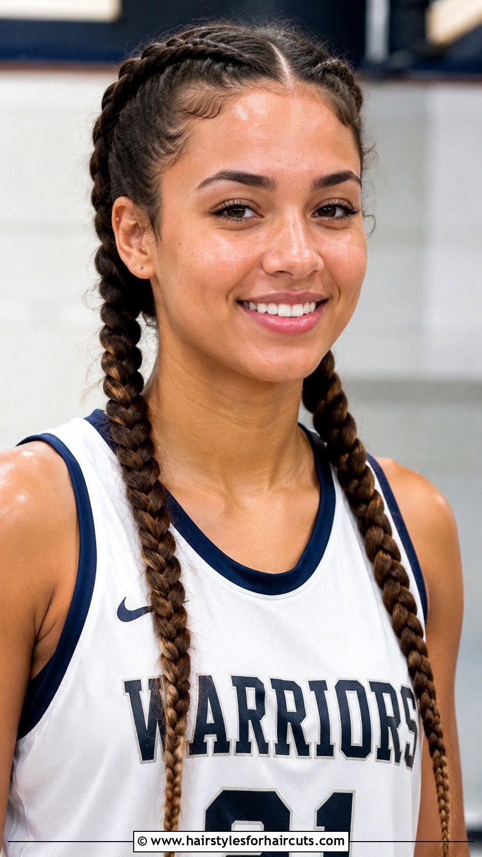 Double Braids For Curly Hair - 25 sporty hairstyles for curly hair - 25 sporty hairstyles for curly hair