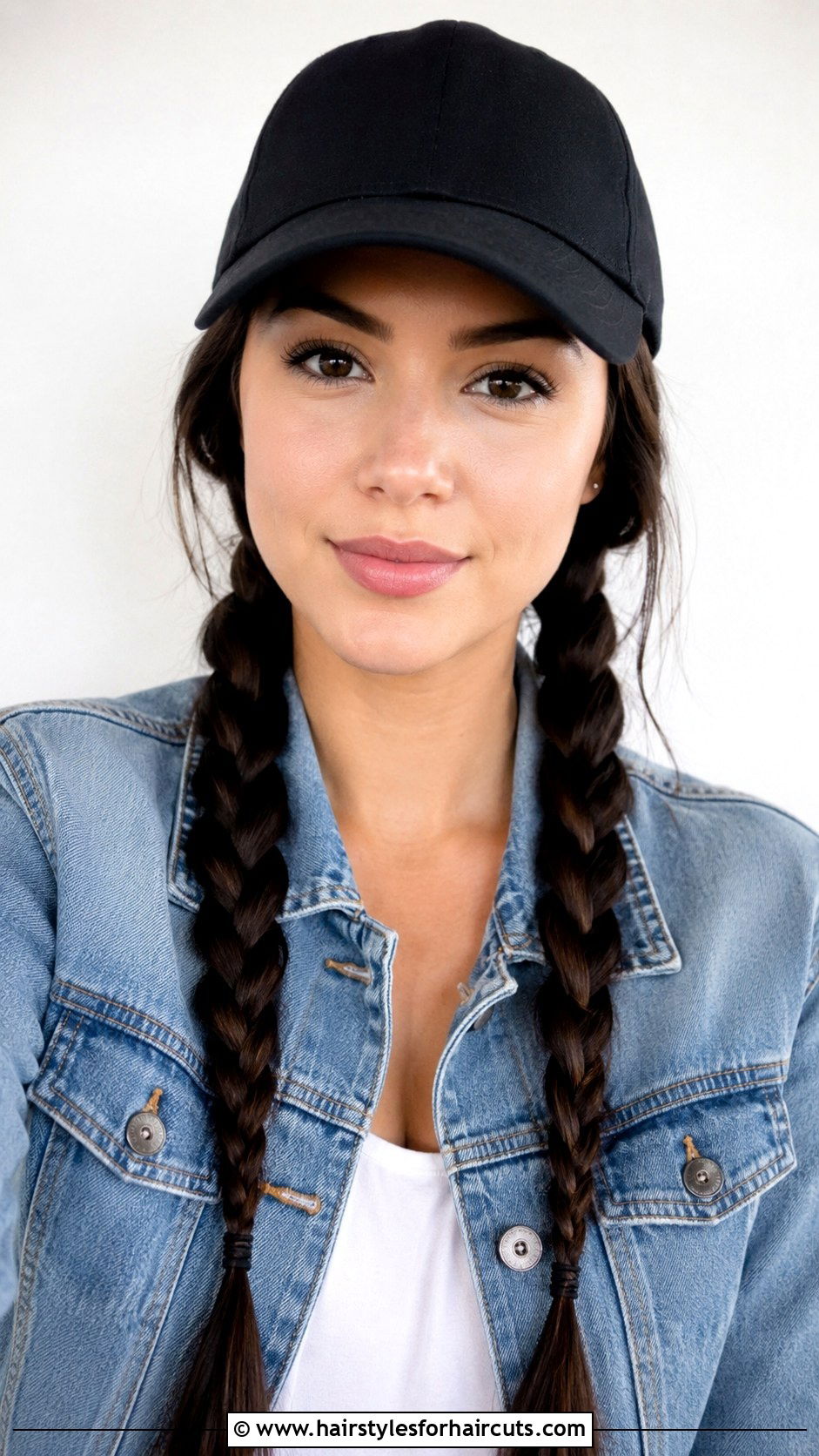 Double Braids - 25 baseball cap hairstyles medium length hair - 25 baseball cap hairstyles medium length hair