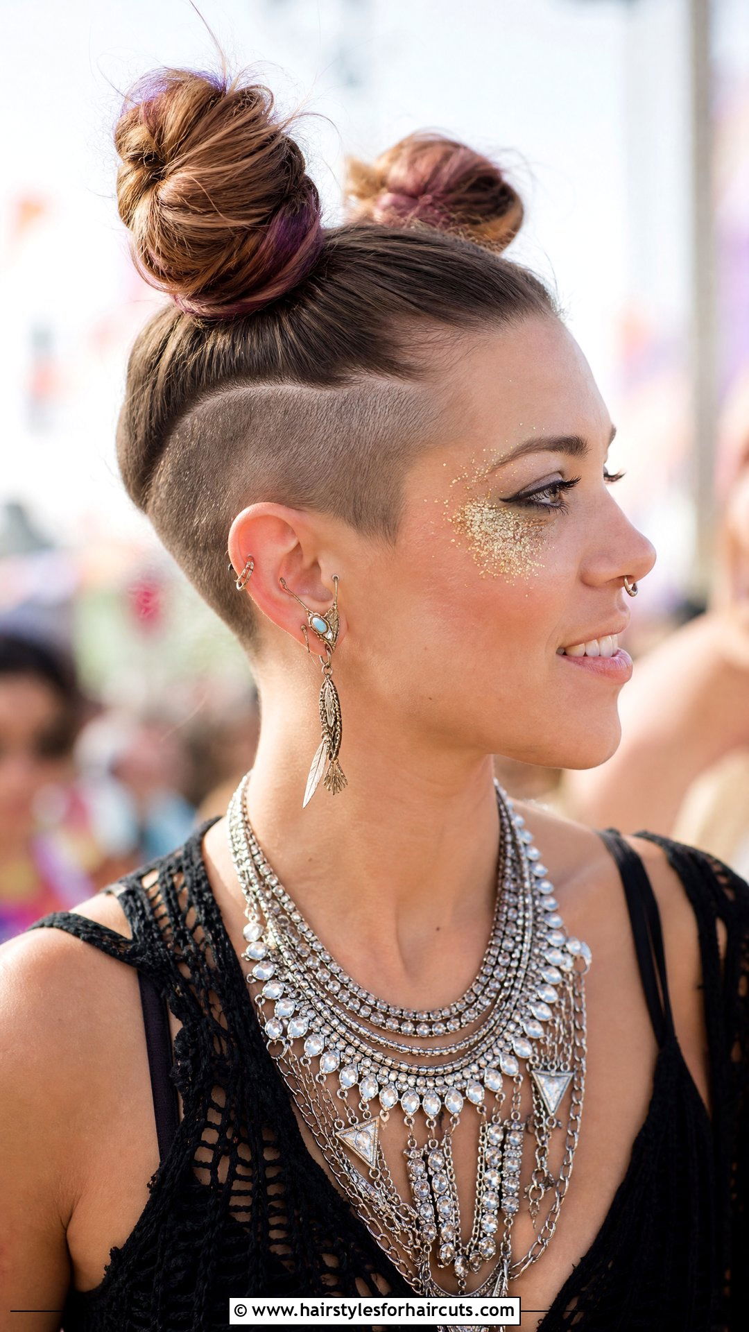 Double Bun Mohawk - 25 weird haircuts - 25 weird haircuts