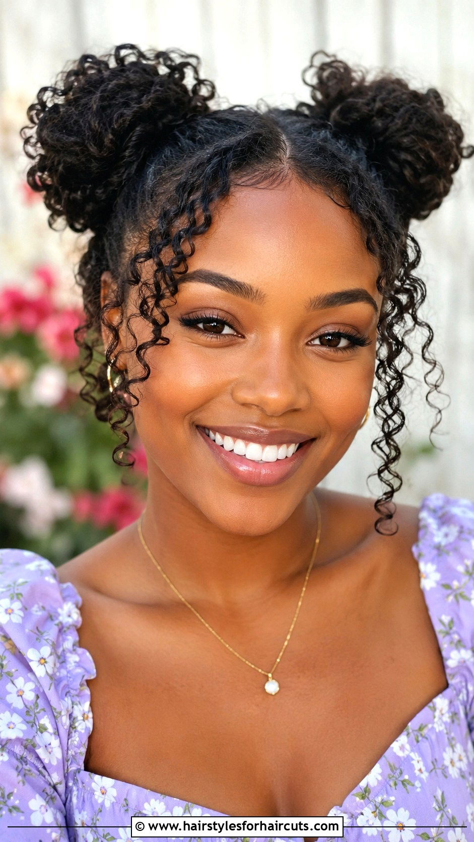 Double Buns With Curly Ends - 25 double bun hairstyles black hair - 25 double bun hairstyles black hair