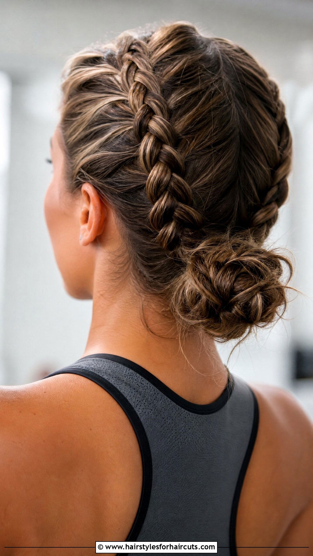 Double Dutch Braid Bun - 25 hairstyles with braid - 25 hairstyles with braid