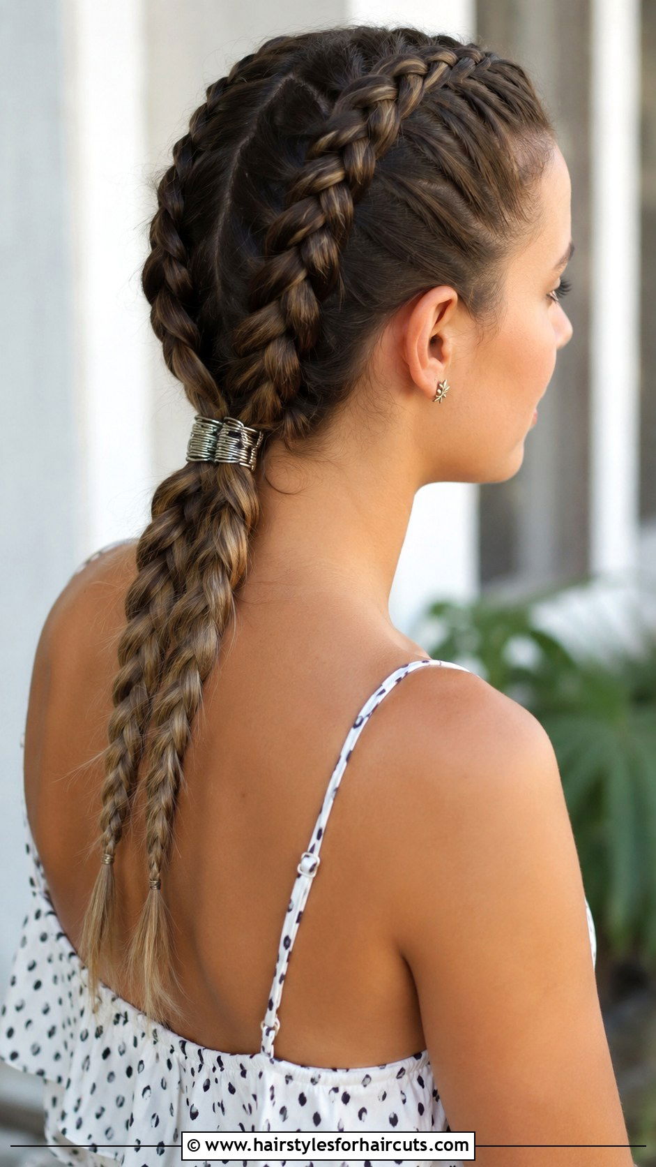 Double Dutch Braids - 25 wedding long hair hairstyles - 25 wedding long hair hairstyles