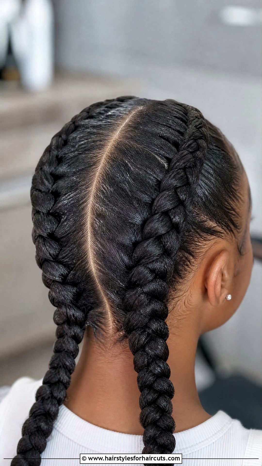 Double Dutch Braids - 25 cute hairstyles for black girls natural hair - 25 cute hairstyles for black girls natural hair